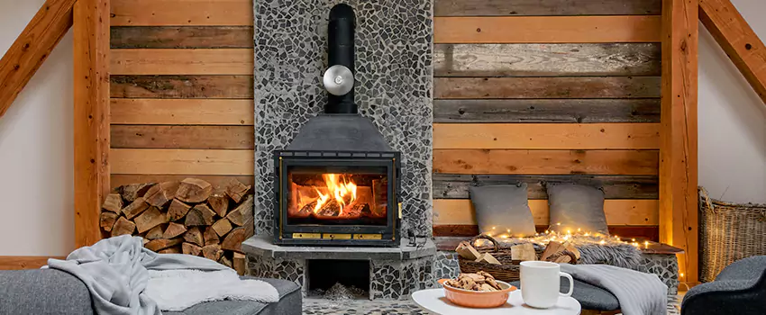 Thelin Hearth Products Direct Vent Gas Stove Fireplace Inspection in Waipahu, Hawaii